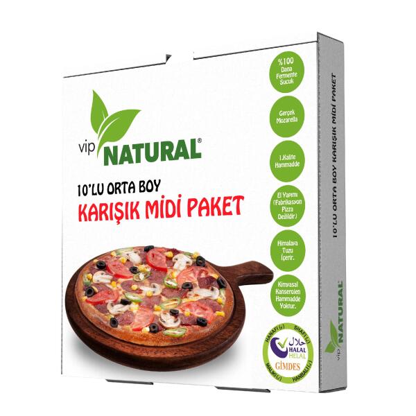 10lu Orta Boy Karışık Midi Paket Pizza - 1