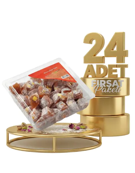 Abdurahman Tatlıcı Antep Fıstıklı Çifte Kavrulmuş Lokum 24x150 Gr - 1