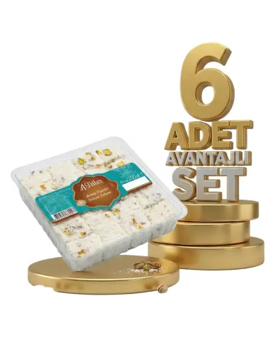 Abdurahman Tatlıcı Antep Fıstıklı Sultan Lokum 6x200 Gr - ABDURRAHMAN TATLICI
