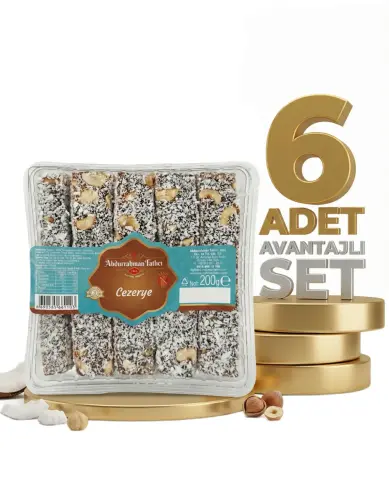 Abdurahman Tatlıcı Cezerye Lokum 6x200 Gr - Abdurrahman Tatlıcı