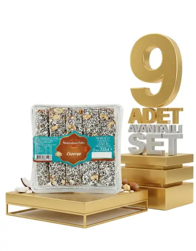 Abdurahman Tatlıcı Cezerye Lokum 9x200 Gr - Abdurrahman Tatlıcı
