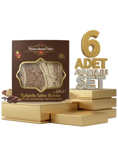 Abdurahman Tatlıcı Kakaolu Tahin Helvası 6x300 Gr - Abdurrahman Tatlıcı
