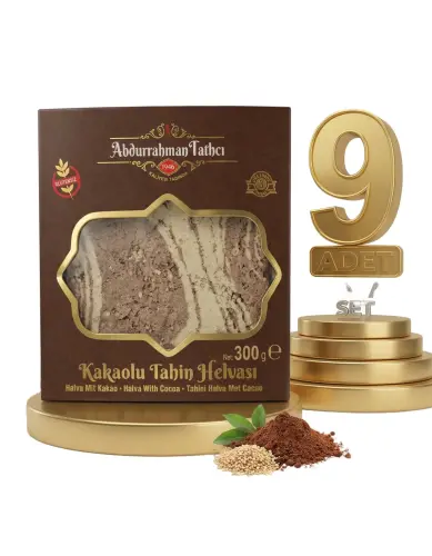 Abdurahman Tatlıcı Kakaolu Tahin Helvası 9x300 Gr - Abdurrahman Tatlıcı