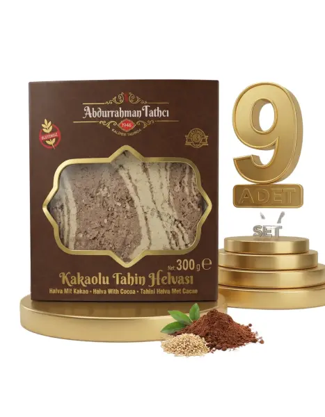 Abdurahman Tatlıcı Kakaolu Tahin Helvası 9x300 Gr - 1