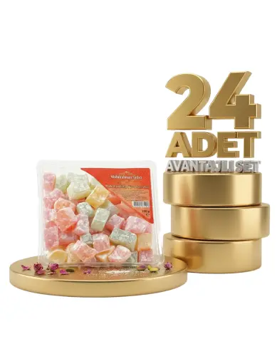 Abdurahman Tatlıcı Meyveli Çifte Kavrulmuş Lokum 24x150 Gr - ABDURRAHMAN TATLICI