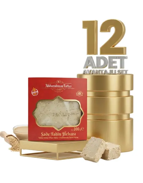 Abdurahman Tatlıcı Sade Tahin Helvası 12x300 Gr - 1