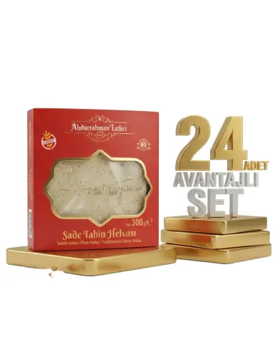 Abdurahman Tatlıcı Sade Tahin Helvası 24x300 Gr - Abdurrahman Tatlıcı