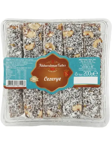 Abdurrahman Tatlıcı Cezerye Lokum 200 Gr - Abdurrahman Tatlıcı