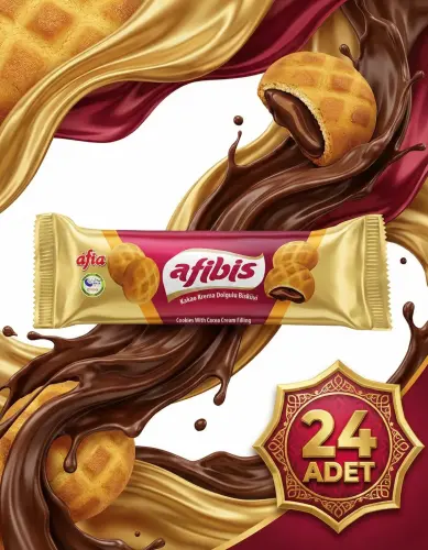 Afia Afibis Kakao Krema Dolgulu Bisküvi 24x75 Gr - 2