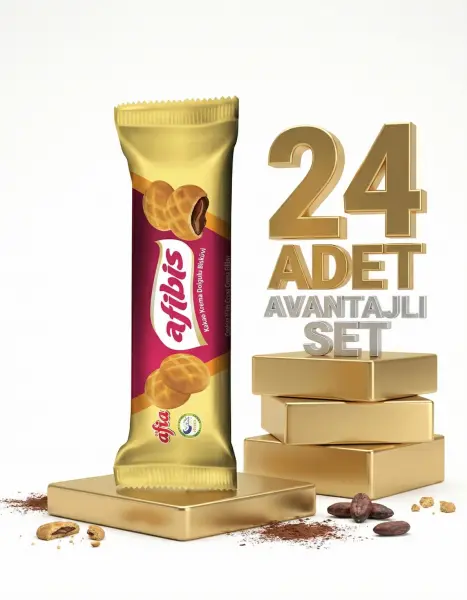 Afia Afibis Kakao Krema Dolgulu Bisküvi 24x75 Gr - 1