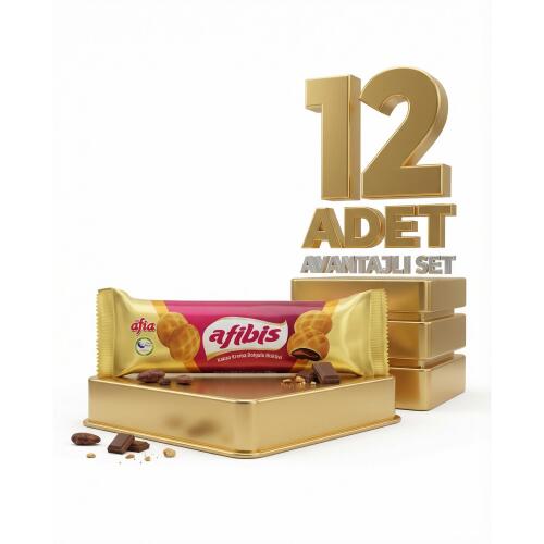 Afia Afibis Kakao Krema Dolgulu Bisküvi 3x75 Gr - Afia
