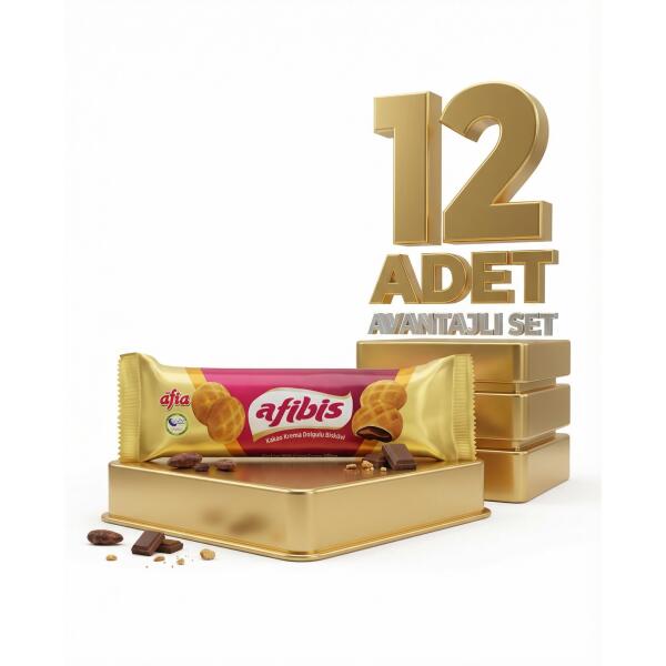 Afia Afibis Kakao Krema Dolgulu Bisküvi 3x75 Gr - 1
