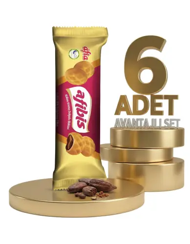 Afia Afibis Kakao Krema Dolgulu Bisküvi 6x75 Gr - Afia