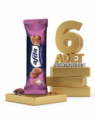 Afia Afita Kakao Krema Dolgulu Bisküvi 6x75 Gr - Afia