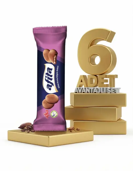 Afia Afita Kakao Krema Dolgulu Bisküvi 6x75 Gr - 1