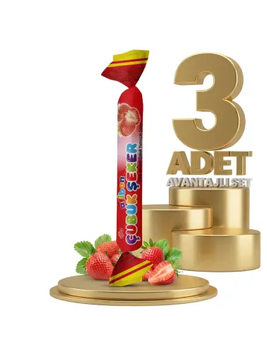 Afia Afibon Çilekli Çubuk Şeker 3x6,7 Gr - AFİA
