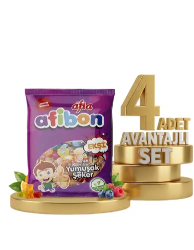Afia Afibon Ekşi Karışık Meyveli Yumuşak Şeker 80 Gr 3 Alana 1 Bedava - AFİA