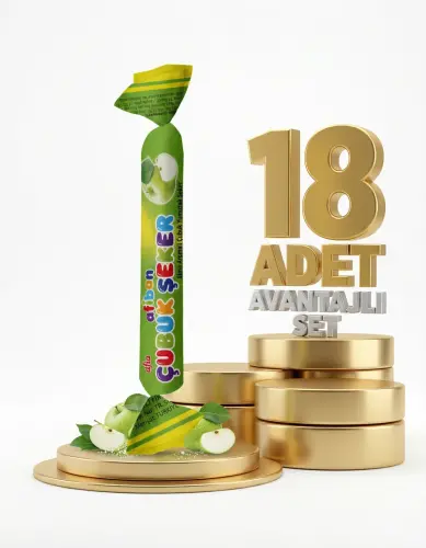 Afia Afibon Elmalı Çubuk Şeker 18x6,7 Gr - Afia