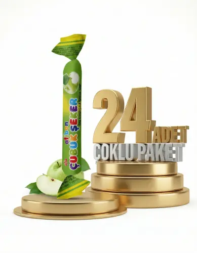 Afia Afibon Elmalı Çubuk Şeker 24x6,7 Gr - Afia