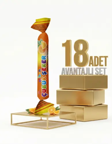 Afia Afibon Portakallı Çubuk Şeker 18x6,7 Gr - Afia