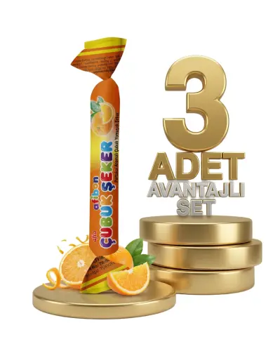 Afia Afibon Portakallı Çubuk Şeker 3x6,7 Gr - AFİA