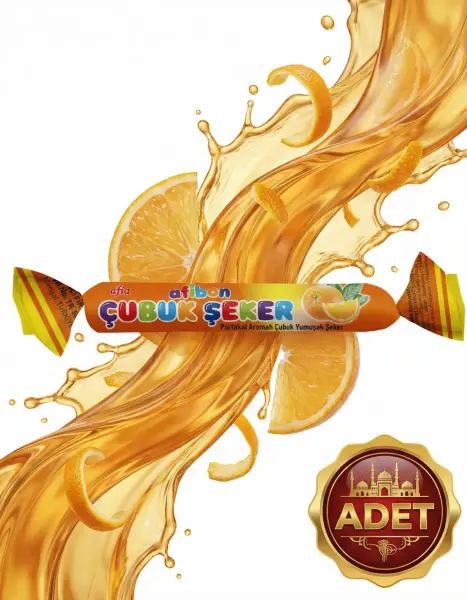 Afia Afibon Portakallı Çubuk Şeker 6,7 Gr - 2