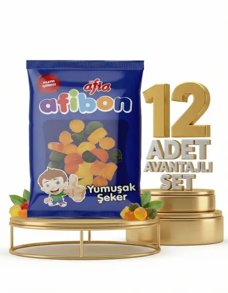 Afia Afibon Yumuşak Şeker 12x80 Gr - 1
