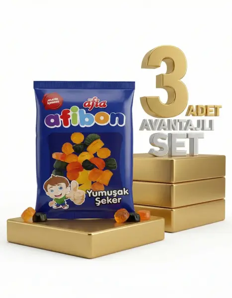 Afia Afibon Yumuşak Şeker 3x80 Gr - 1