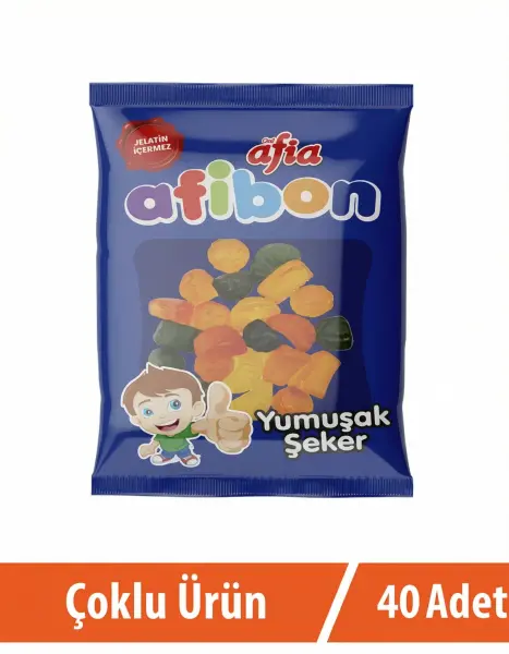 Afia Afibon Yumuşak Şeker 40*80 Gr - 1