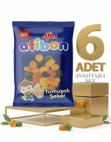 Afia Afibon Yumuşak Şeker 6x80 Gr - AFİA