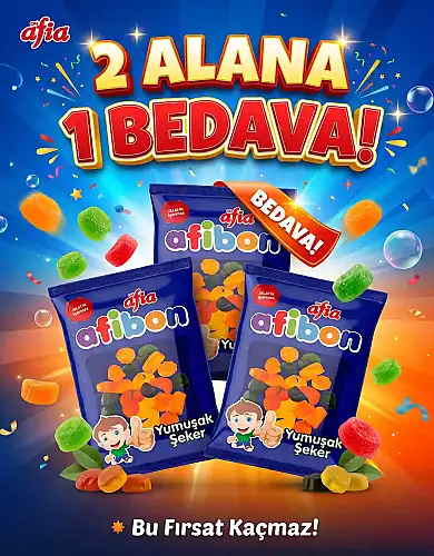 Afia Afibon Yumuşak Şeker 80 Gr 2 Alana 1 Bedava - Afia
