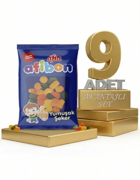Afia Afibon Yumuşak Şeker 9x80 Gr - 1