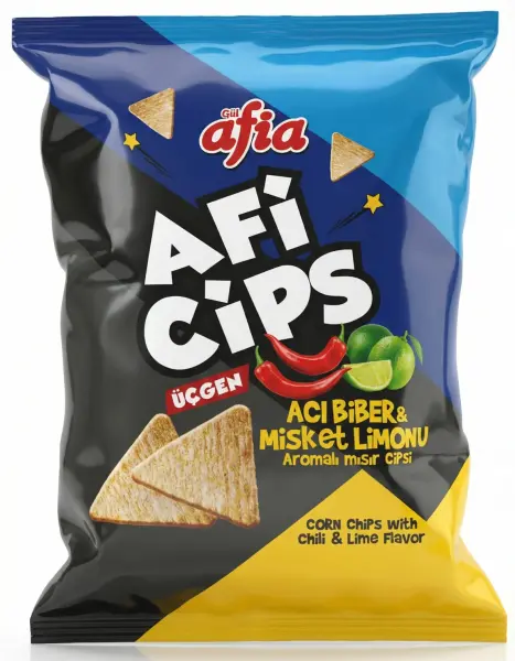 Afia Aficips Acıbiber Misket Limonlu Mısır Cips 40 Gr - 1
