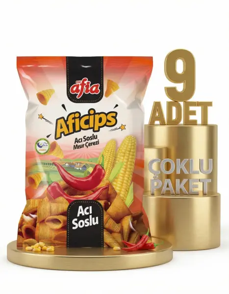 Afia Aficips Acılı Mısır Cips 9x50 Gr - 1