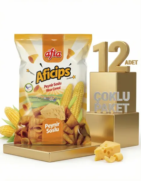Afia Aficips Peynirli Mısır Cips 12x50 Gr - 1