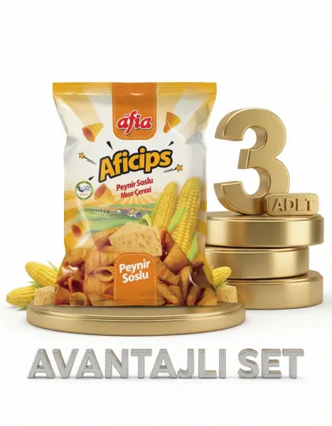 Afia Aficips Peynirli Mısır Cips 3x50 Gr - 1