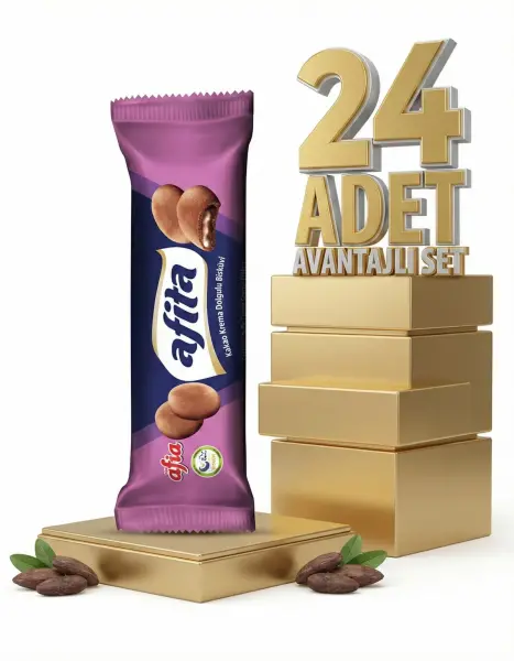 Afia Afita Kakao Krema Dolgulu Bisküvi 24x75 Gr - 1