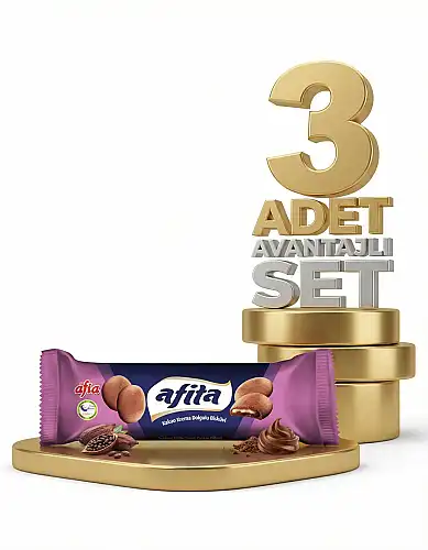 Afia Afita Kakao Krema Dolgulu Bisküvi 3x75 Gr - Afia