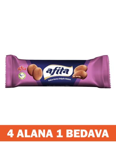 Afia Afita Kakao Krema Dolgulu Bisküvi 75 Gr 4 Alana 1 Bedava - 2