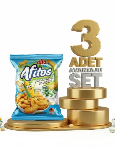 Afia Afitos Ranch Aromalı Mısır Çerezi 3x50 Gr - AFİA