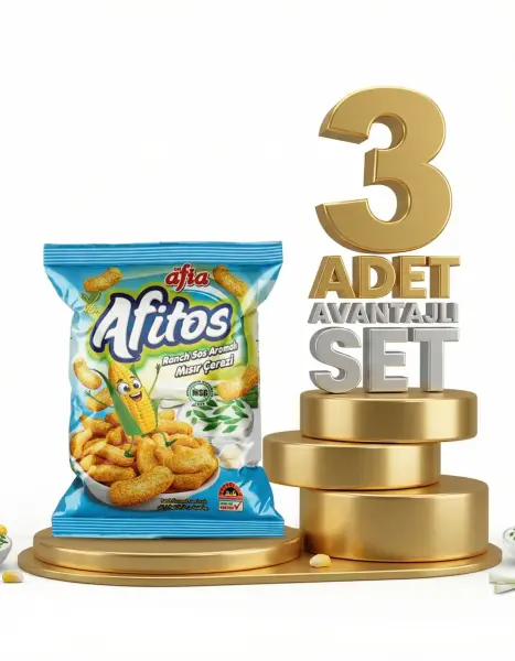 Afia Afitos Ranch Aromalı Mısır Çerezi 3x50 Gr - 1