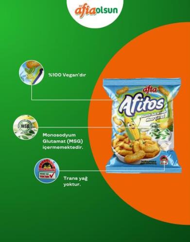 Afia Afitos Ranch Aromalı Mısır Çerezi 50 Gr - 2