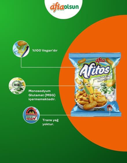 Afia Afitos Ranch Aromalı Mısır Çerezi 50 Gr - 2