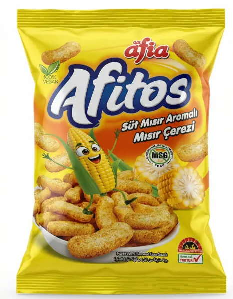 Afia Afitos Süt Mısır Aromalı Mısır Çerezi 50 Gr - 1