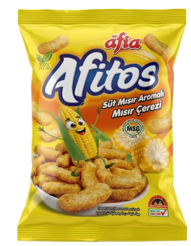 Afia Afitos Süt Mısır Aromalı Mısır Çerezi 50 Gr - 1