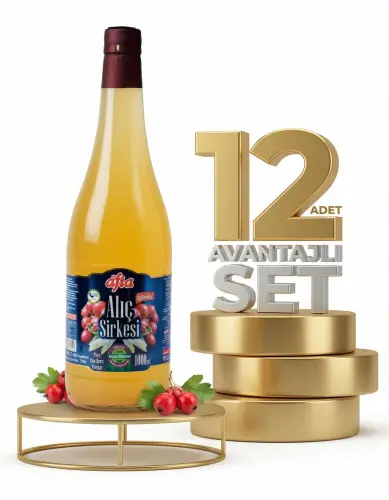 Afia Alıç Sirkesi Cam Şişe 12x1 Lt - Afia