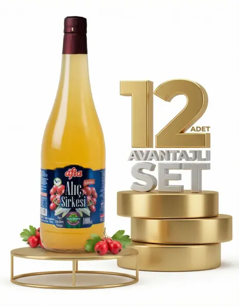 Afia Alıç Sirkesi Cam Şişe 12x1 Lt - 1