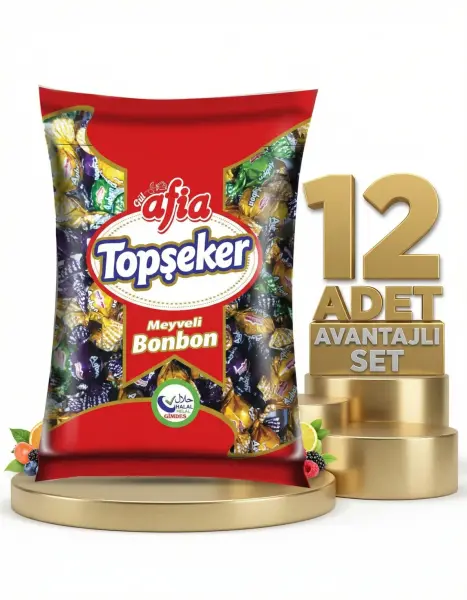 Afia Aybon Dökme Top Şeker 12x1 Kg - 1