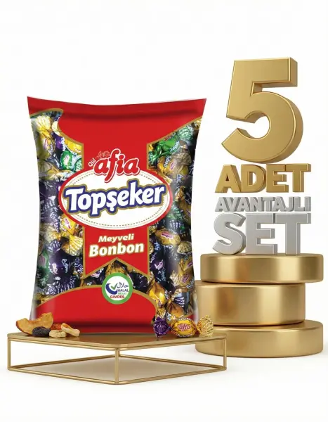 Afia Aybon Dökme Top Şeker 5x1 Kg - 1