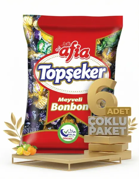 Afia Aybon Dökme Top Şeker 6x1 Kg - 1